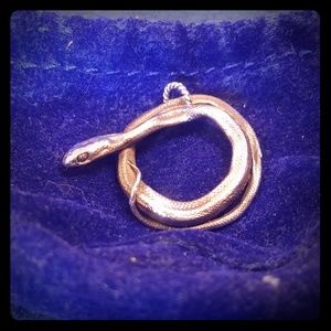Artisan Sterling Silver Snake Pendant